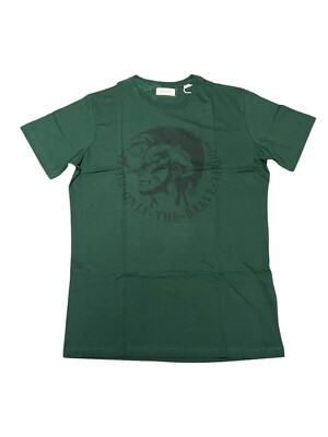 #ad Vintage Y2K $58 DIESEL Green ACHEL Short Sleeve Slim Fit Designer T shirt NWT $19.99