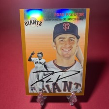 2023 Topps Platinum Anniversary Ford Proctor Rookie Orange Refractor /25 TA220
