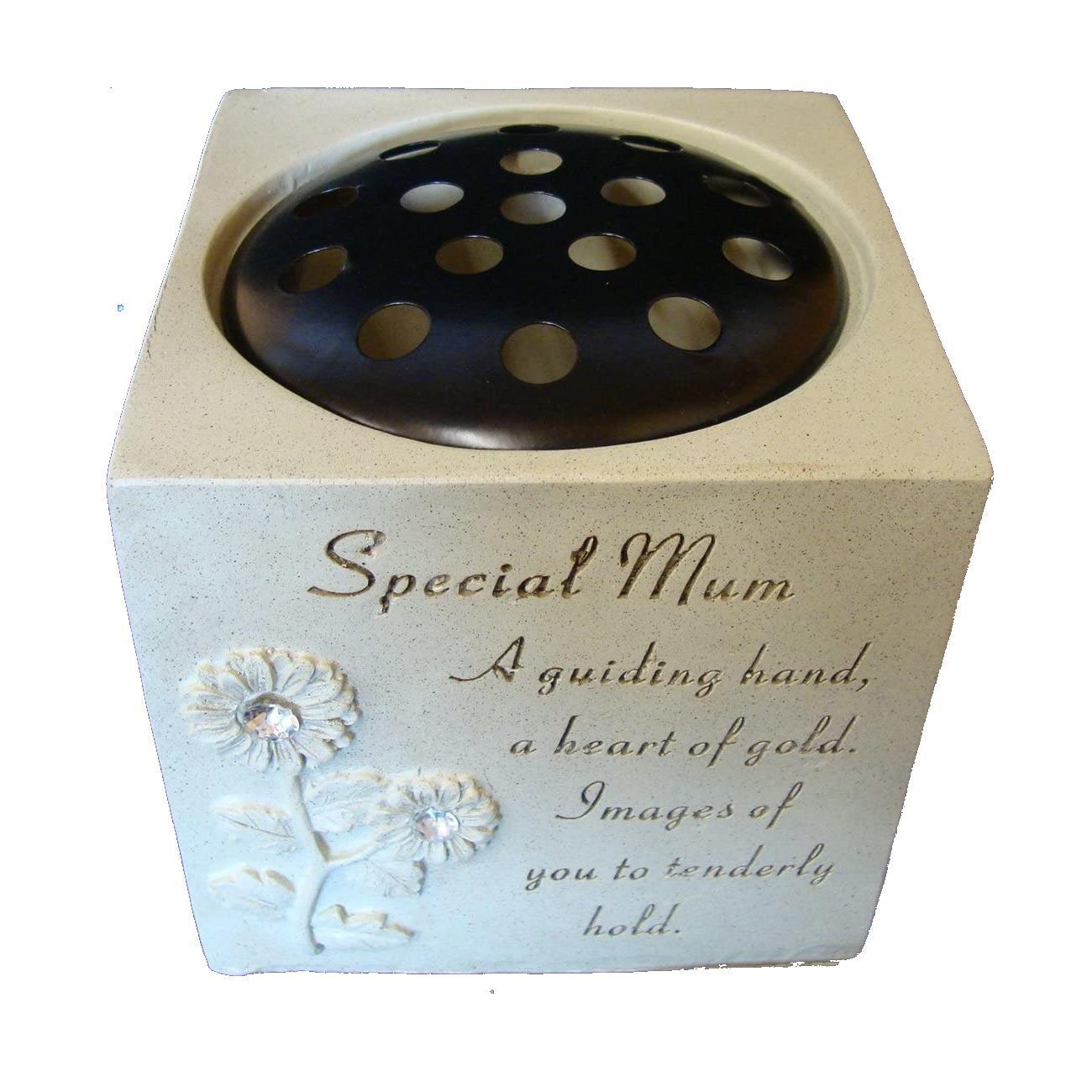 Graveside Memorial Rose Bowl Weatherproof Special Mum Remembrance Ornament