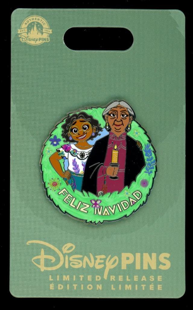 Encanto Feliz Navidad Mirabel Abuela Christmas Wreath Disney Pin