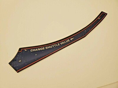 1984 WILLIAMS SPACE SHUTTLE PINBALL PLAYFIELD PLASTIC CHANGE SHUTTLE VALUE