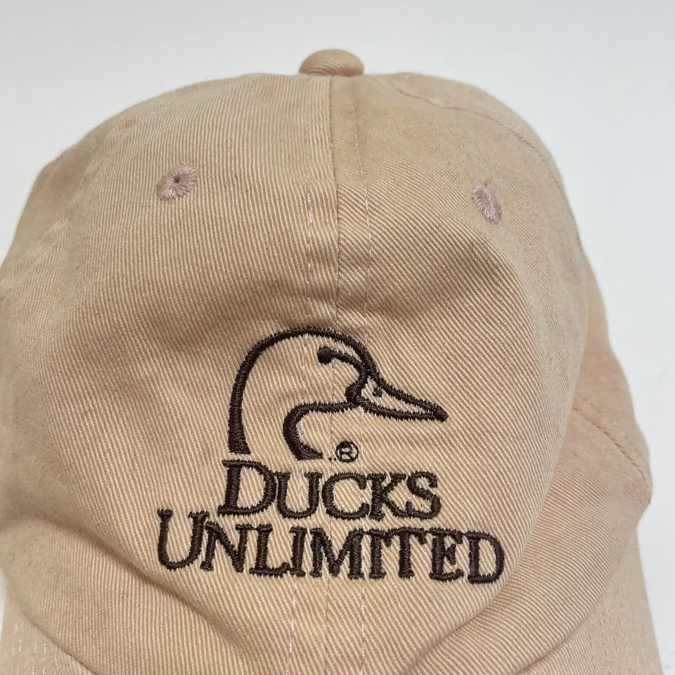 Boné feminino Pink Ducks Unlimited perfil baixo não estruturado novo com etiquetas - Imagem 2 de 4