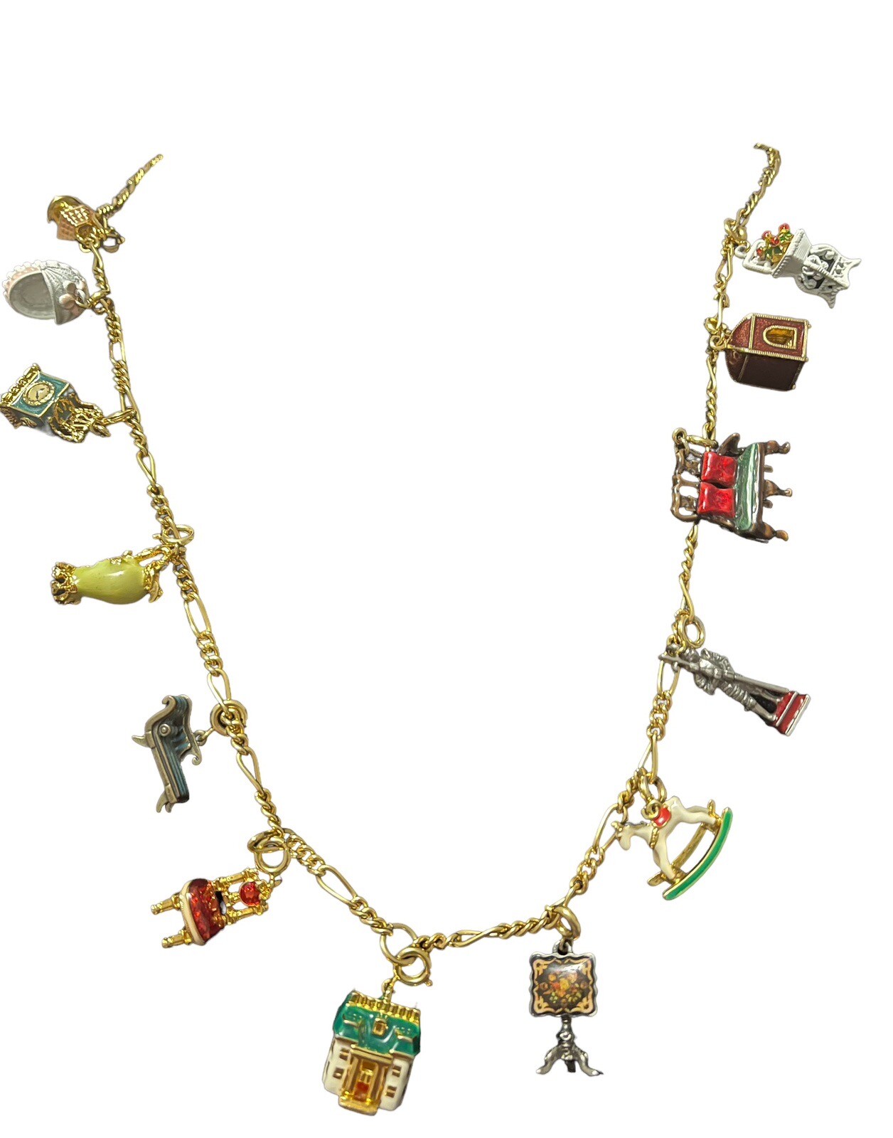 Joan Rivers Melissa’s Dollhouse Necklace 13 Charms eBay
