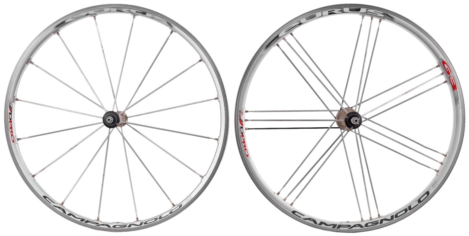 Campagnolo Eurus G3 DPro Alloy 9-12 Spd Clincher Wheelset 700c QR