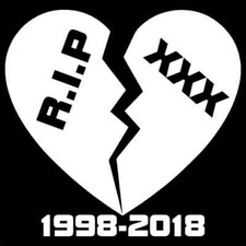 R.I.P. XXX Vinyl Decal / Sticker 2(TWO) Pack