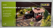 Faller N 222104 Bausatz Segmentdrehscheibe mit Lokschuppen NEU & OVP