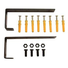 RACK-IT Wall/Counter Mount Brackets for Amplifiers & Mixers - 1U Mounting Pair