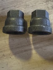  lot of 2 1-1/2" x 1" Black Malleable Iron Reducer Coupling