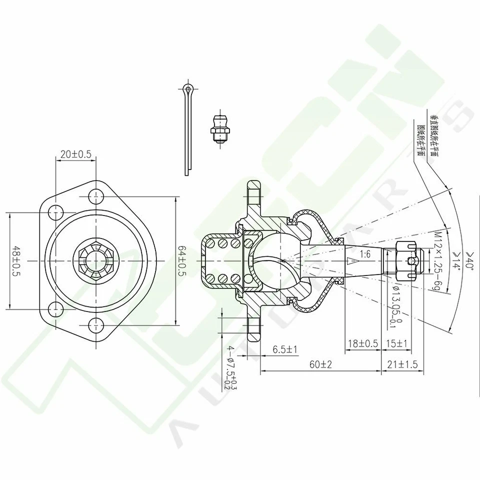 14x Front Tie Rod Ends Sway Bars Ball Joints For 1978-1988 Chevrolet Monte Carlo Foto 3 de 4