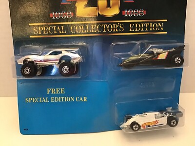 Hot Wheels 20th Anniversary 3-Pack #4604, Monster Vette, XT-3