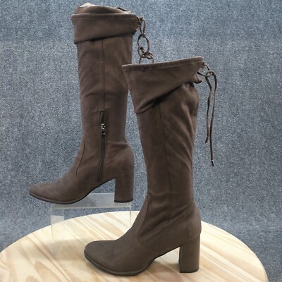 Circus By Sam Edelman Boots Womens Darielle Chelsea White Pull On Block  Heels