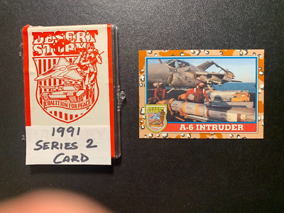 DESERT STORM  A - 6 Intruder Attack Aircraft   Card 1991 TOPPS  2nd SERIES #104