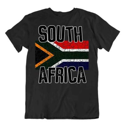 Südafrika Flagge T-Shirt Reise-Andenken Geschenk Patriot Tourismus Nationalstolz