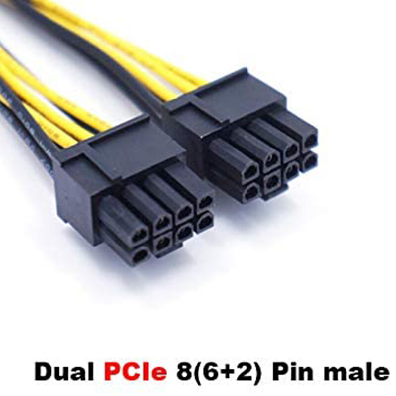 Image 5 - PCIe 8 Pin to 2 x 8 Pin (6+2) PCI Express Adapter Power Cable PCIE Y - Splitter 