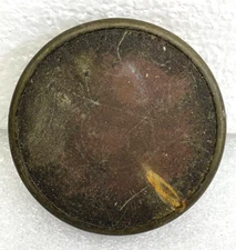 Antique French Mantel Clock Brass Pop On Back Door Fits 2 1/2" opening