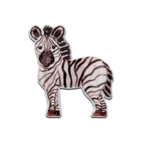 Zebra - AufnäHer, BüGelbild, AufbüGler, Flicken, GrößE: 5,5 X 5 Cm