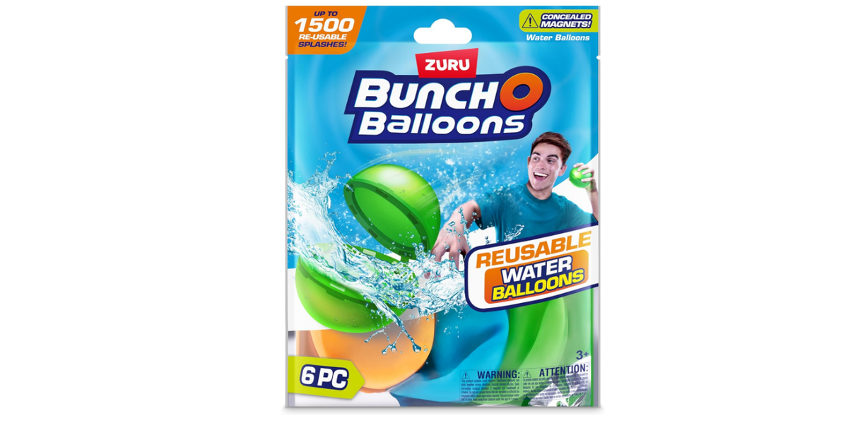 Bunch O Balloons Reusable Water Balloons 6 Pack - as low as $6 (reg. $29