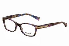 Coach HC6065 5288 Eyeglasses Women's Purple Confetti Tortoise Full Rim 51mm