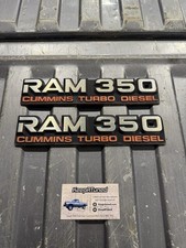 1992 Dodge Ram 350 D350 Cummins Turbo Diesel Fender Emblem Badge Oem Pair Of 2 1992 Dodge Ram 350 D350 Cummins Turbo Diesel Fender Emblem Badge Oem Pair Of 2