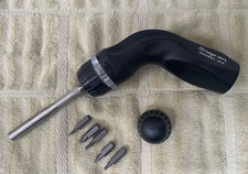 Snap-on Tools Used Ssdmre4 Usa Bent Handle Ratcheting Screwdriver