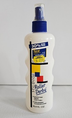 VTG 90s LOREAL STUDIO LINE ROLLER DERBY SPRAY 3/4 Full Bottle NON-HEAT SET SPRAY