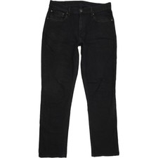 Levi's   Herren Schwarz Straight Regular Stretch Jeans W32 L31 (78048)