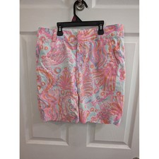 Lilly Pulitzer Chipper Bermuda Short Pink Pout Too Much Bubbly - Size 0