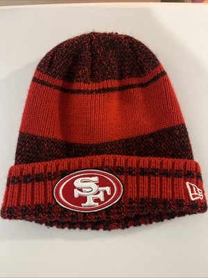 San Francisco 49ers Knitted New Era Winter Hat, Fits Most, Black And Red