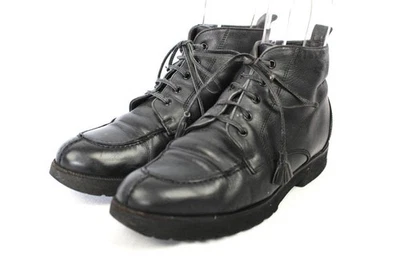 CHANEL Bottines En Cuir Noir Boots Chaussures Femme Taille COCO MARK Vintage - Photo 1/4