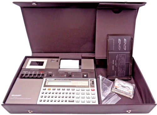 SHARP POCKET COMPUTER PC-1245 + CE-125 (PRINTER/CASS. INTERFACE) ✅? TESTED