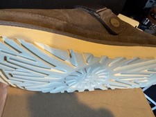 UGG GOLDENSTAR CLOG HICKORY SUEDE PLATFORM WOMEN'S SANDALS SIZE US 10 NEW