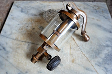 Antique SWING TOP PUMP BRASS OILER  MARITIME HIT-MISS-ENGINE TRACTOR LOCOMOTIVE