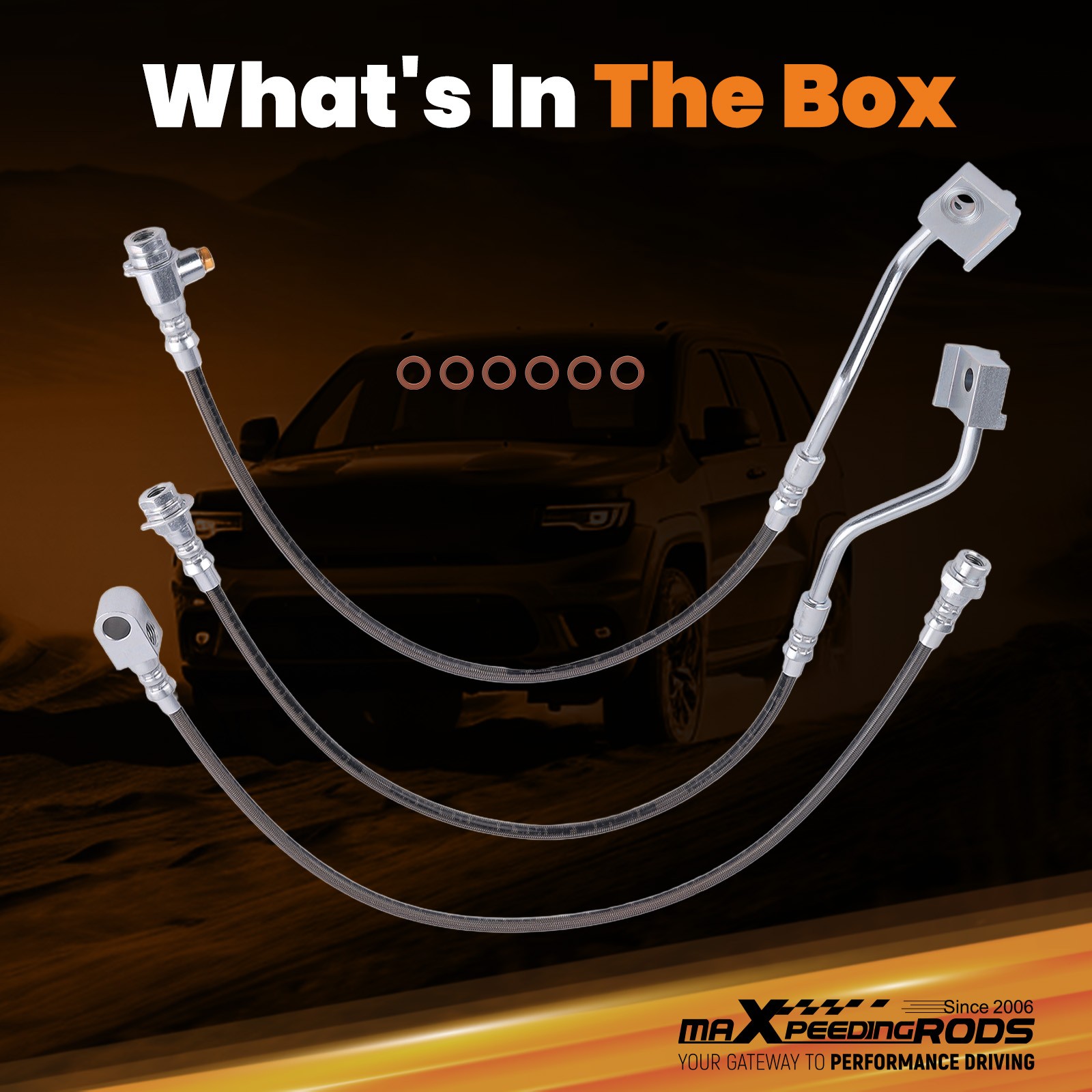 Complete Brake Line Kit for Ford F150 Bronco 1980-1996 4"-6" Lift Front Rear