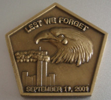 superb UNITED STATES  - 'LEST WE FORGET,SEPT 11 2001 CHALLENGE COIN