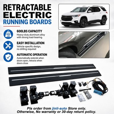 Electric Retractable Running Boards Fits For Chevrolet Traverse 2018-2023