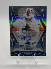 2025 Panini Phoenix T.J. Sanders Silver Rookie Auto #181 Bills /199
