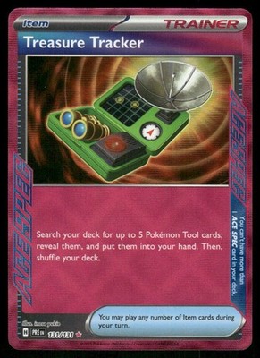 Treasure Tracker 131/131 Holo Prismatic Evolutions Pokemon TCG trading card