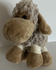 Dan Dee Sheep Lamb Plush Stuffed Animal Brown Tan Toy Fluffy Baby Kids Easter 7”