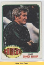 1976 Topps George Blanda #355 HOF READ 0i0