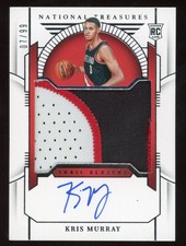 Kris Murray 2023-24 National Treasures Auto Patch #d /99 RPA Trail Blazers