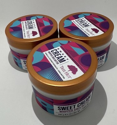 3 X Tree Hut Sweet Cream Whipped Shea Body Butter Lightweight  Hydrating 8.4 Oz
