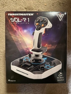 NEW Thrustmaster Sol-R1 Flight Stick for PC, Black/White!