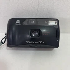Vintage 35mm Minolta Freedom 50n Point and Shoot Film Camera UNTESTED