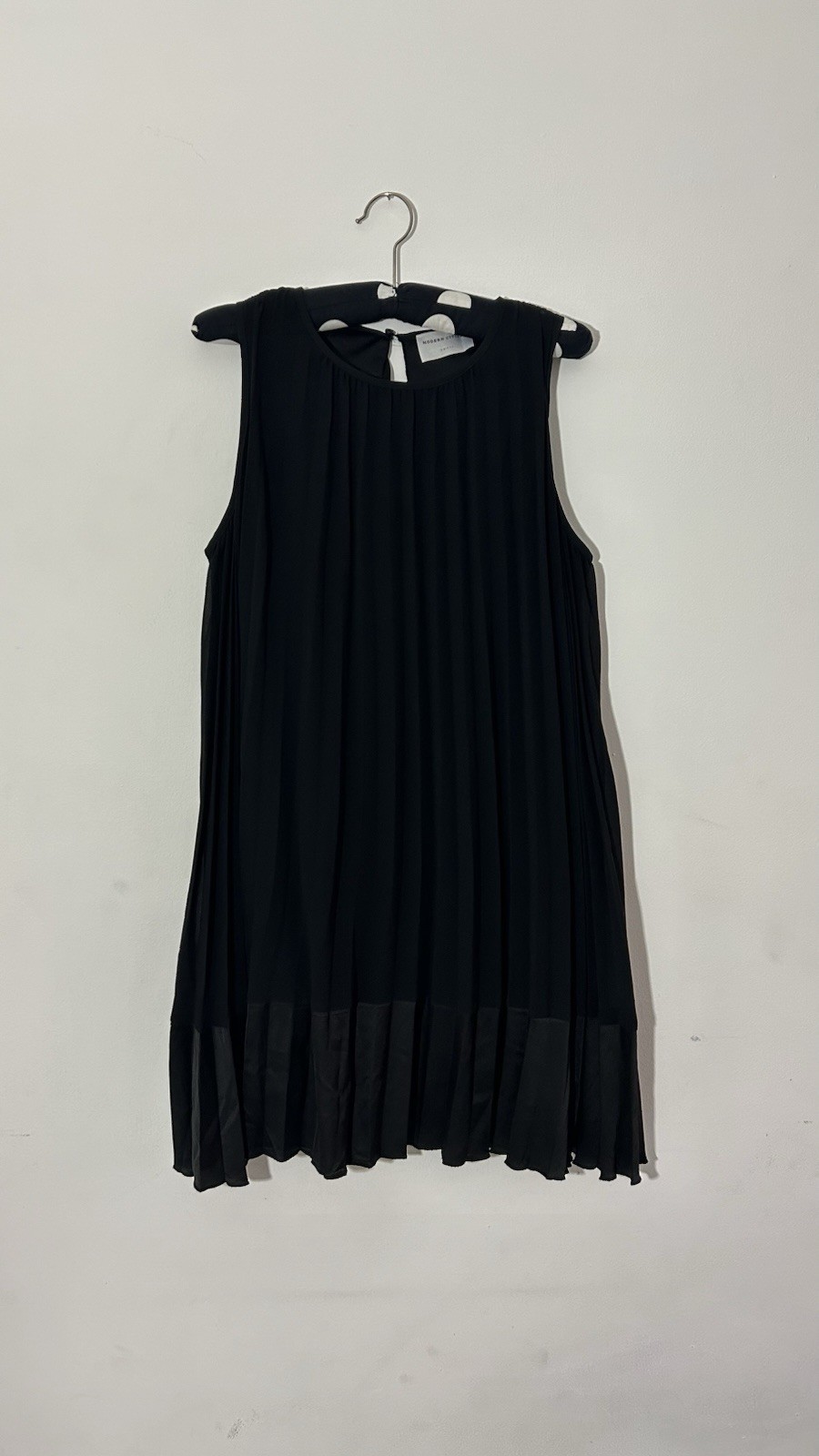 Modern Citizen Women’s Black Pleated Short Sleeveless Dress Size Small