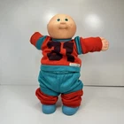 Cabbage Patch Kid Preemie Doll 1978/1982 Bald Green Eyes CPK Outfit Weebok Shoes
