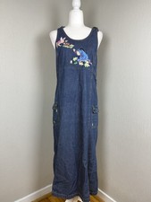 Vintage The Disney Catalogue &ldquo;Winnie the Pooh&rdquo; Denim Dress - Eeyore & Piglet