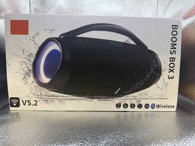 BOOMS BOX 3 Wireless Bluetooth Speaker V5.2 Portable Partyboost Loudspeaker NEW