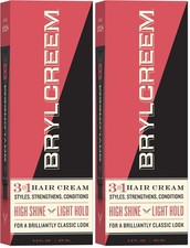 Brylcreem 3-in-1 Original High Shine Men's Hair 5.5 Ounce Pack of 2 , Ivory