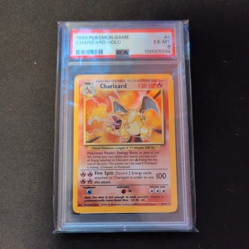 1999 POKEMON GAME #4 CHARIZARD-HOLO PSA 6