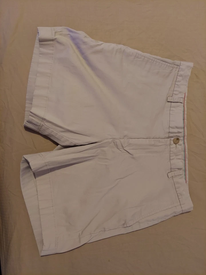 Pantalones Cortos Para Hombre Southern Tide Caqui 34 Gris Algodón Chino Elástico Foto 2 de 4